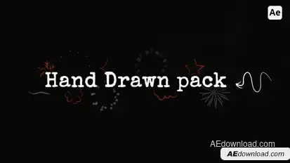 Hand Drawn Doodle Pack | AE Elements template preview