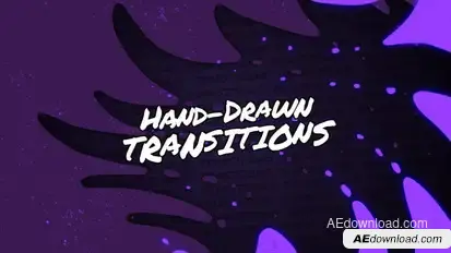 Hand-Drawn Transitions // After Effects Elements template preview