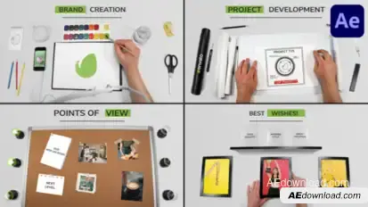 Hand-Made Project Development Explainers for After Effects Titles template preview