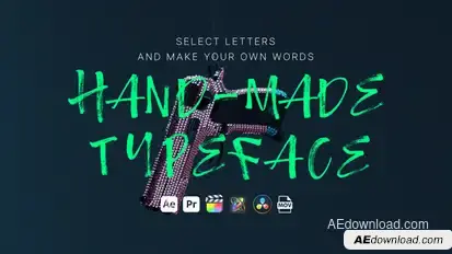 Hand Made Typeface Titles template preview