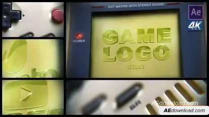 Handheld Game Console Logo Reveal Openers template preview