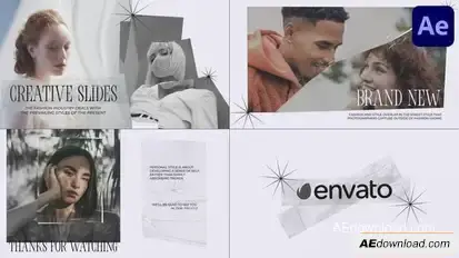 Handmade Collage Slideshow for After Effects Openers template preview