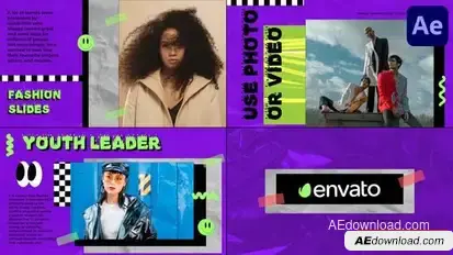 Handmade Grunge Slides for After Effects Openers template preview