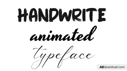 Handwrite Typeface Titles template preview