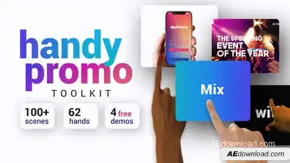 Handy Promo Kit | Touch Stomp Typography & Slideshow Toolkit Openers template preview