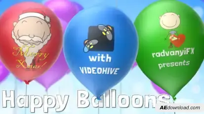Happy Balloons Openers template preview