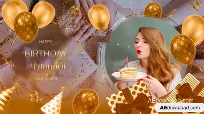 Happy Birthday | Gold Openers template preview