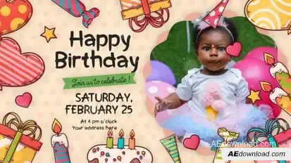 Happy Birthday Intro Openers template preview