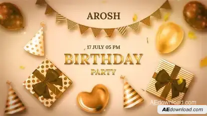 Videohive Happy Birthday Party Openers template preview