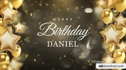 Happy Birthday Party Intro Openers template preview