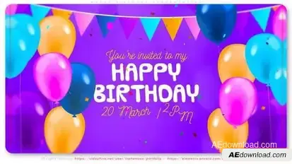 Happy Birthday Presentation Openers template preview