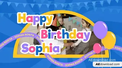 Happy Birthday Video Display After Effect Template Product Promo template preview