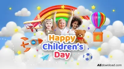 Happy Childrens Day Openers template preview