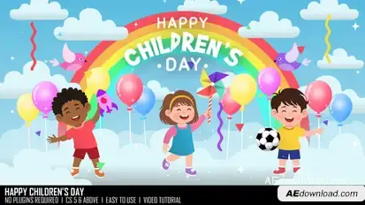 Happy Childrens Day_Intro Openers template preview