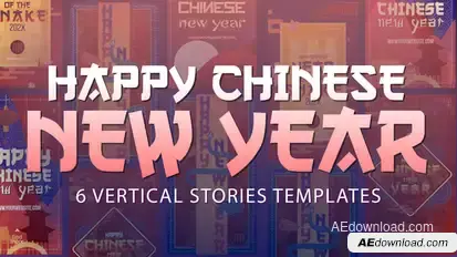 Happy Chinese New Year Stories Titles template preview