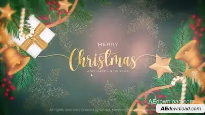 Happy Christmas Text Reveal || Happy New Year Text Reveal || Happy 2023 Openers template preview