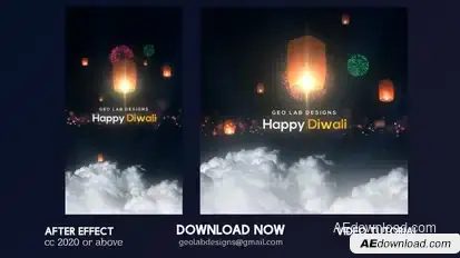 Happy Diwali Titles Openers template preview