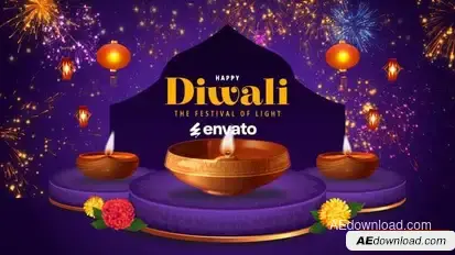 Videohive Happy Diwali Wishes 54918901 Openers template preview