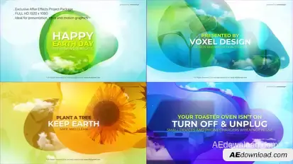Happy Earth Day Title Titles template preview