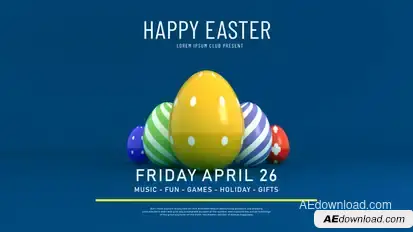 Happy Easter Easter template preview