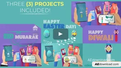 Happy Easter Day - Diwali - Eid Mubarak - Social Share Easter template preview