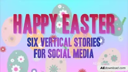Happy Easter Day Social Media Stories Easter template preview