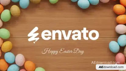 Happy Easter Logo Easter template preview