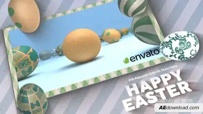 Happy Easter Logo Easter template preview