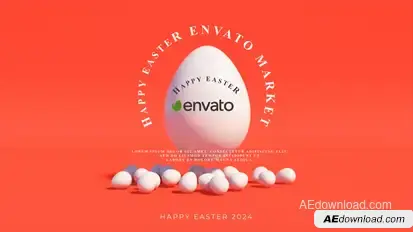 Happy Easter Logo V2 Easter template preview