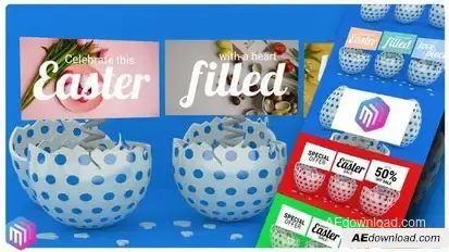 Happy Easter Promo / Greeting Card Easter template preview