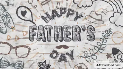 Happy Father's Day Video Displays template preview
