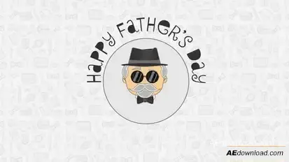 Happy Father's Day Logo Reveal Logo Stings template preview