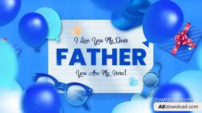 Videohive Happy Fathers Day Intro Openers template preview