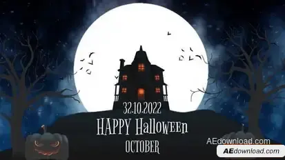 Happy Halloween Intro Openers template preview