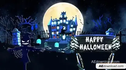 Happy Halloween Intro Openers template preview