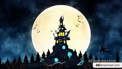 Happy Halloween Intro Openers template preview