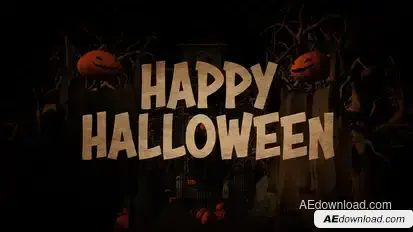 Happy Halloween Intro Openers template preview