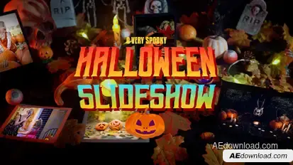 Happy Halloween Slideshow Elements template preview
