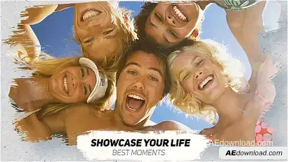 Brushes Slideshow Video Displays template preview