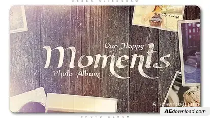 Happy Moments Slideshow Video Displays template preview