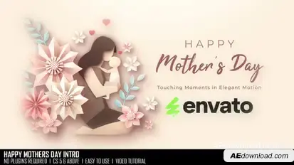 Happy Mothers Day Intro Openers template preview