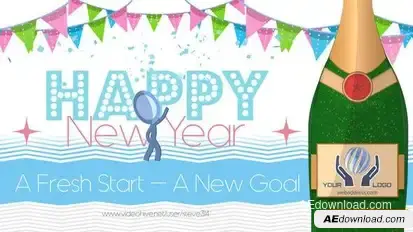 Happy New Year Openers template preview