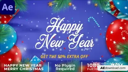 Happy New Year Video Displays template preview