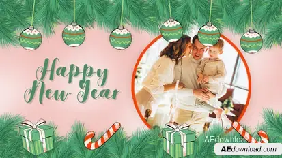 Happy New Year Video Displays template preview
