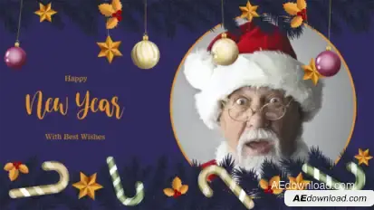 Happy New Year 4K Video Displays template preview