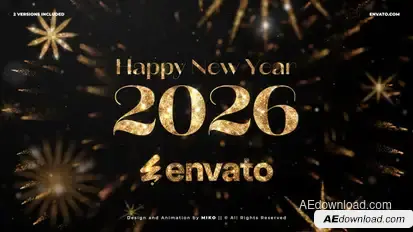 Happy New Year Openers template preview