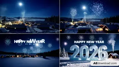 Happy New Year broadcast-packages template preview