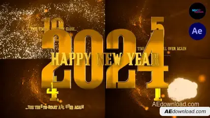 Happy New Year Countdown broadcast-packages template preview