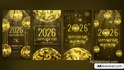Happy New Year Instagram Stories Openers template preview