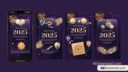 Videohive Happy New Year Instagram Story | Happy New Year Opener Openers template preview